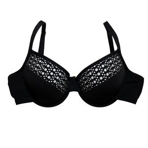 NWOT Bleu Rod Beattie Padded Underwire Black Bikini Top Sz. 4